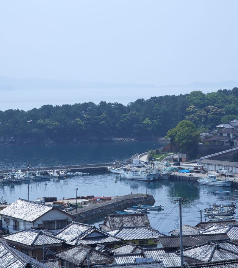 港と海が広がる風景
